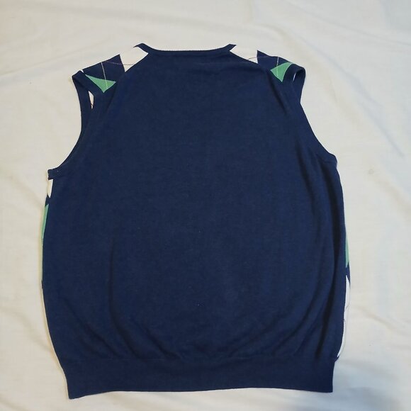 Brooks Brothers Men Arglye Vest 100% Cotton Vneck Size Large‎ - Picture 3 of 10